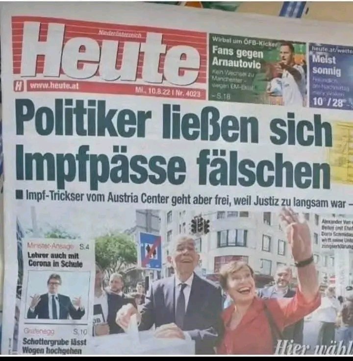 Das hat aber schon jeder Gewusst! Hat jemand echt geglaubt daß sie sich und ihre Familien diese Gift spritzen lassen werden??? 🤣