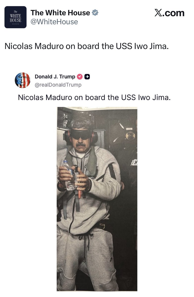🫓 We may have jumped the gun by sharing the image (on the left) distributed by <a href="/WRadioColombia/">W Radio Colombia</a> and we apologize, while confirming its veracity we decided to remove it. The White House just reposted the image on the right from T2’s Truth account.