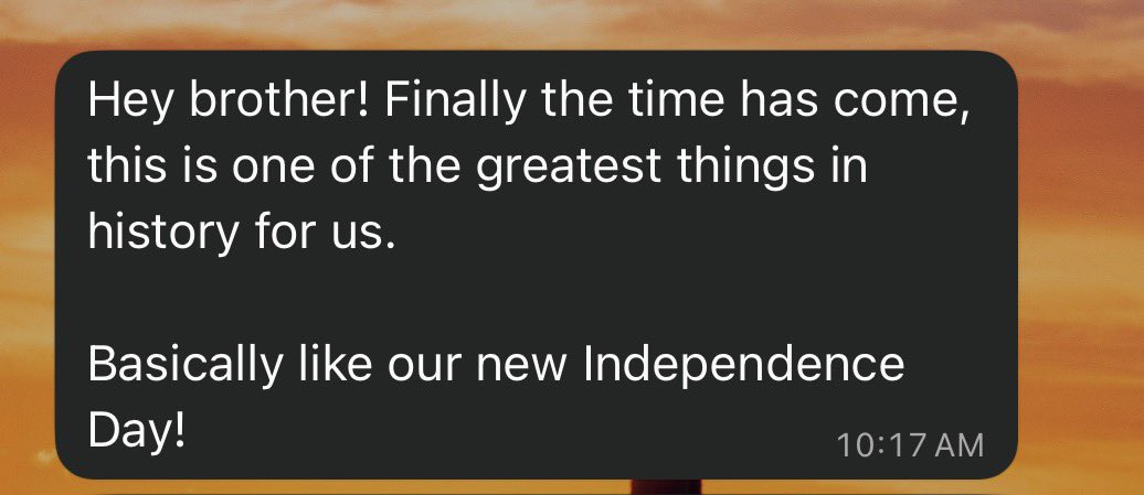 My boy in Caracas, messages from last year..... versus today