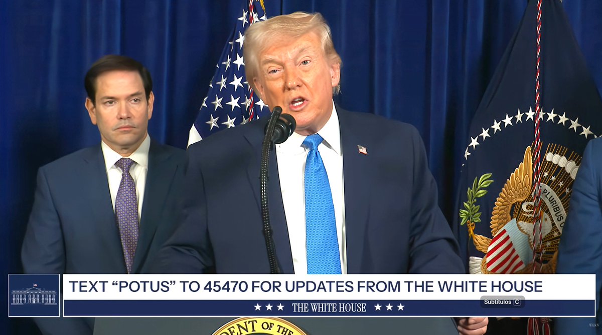 🚨 #LOÚLTIMO |   #URGENTE |  Presidente Trump señala que Estados Unidos administrará Venezuela hasta que haya una transición segura.