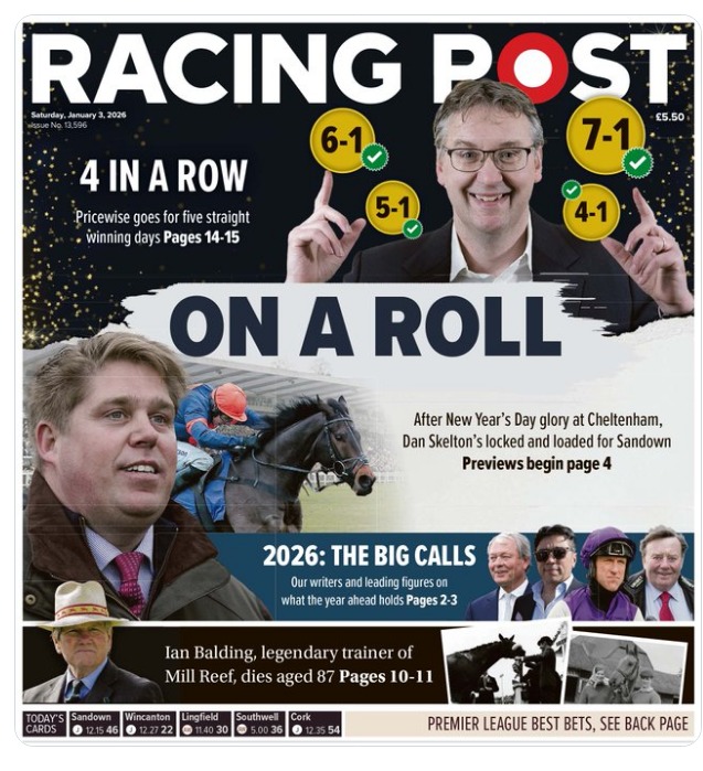 TheDawnApproach's tweet image. The fact the RP gave prominence to Segal, who normally couldn't tip shit off a shovel over the death of a legendary trainer of some of the greatest horses in our lifetime (Mill Reef, Lochsong &amp;amp; Selkirk) is pathetic. You wouldn't wipe your arse with it.