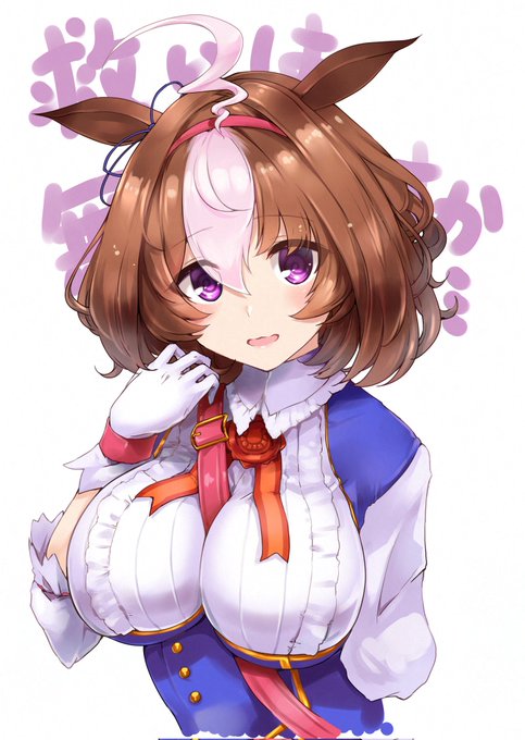 過去絵を見返してたら珍しくしっかり描いたウマ絵を発見したので再掲～ドトウさん～ 