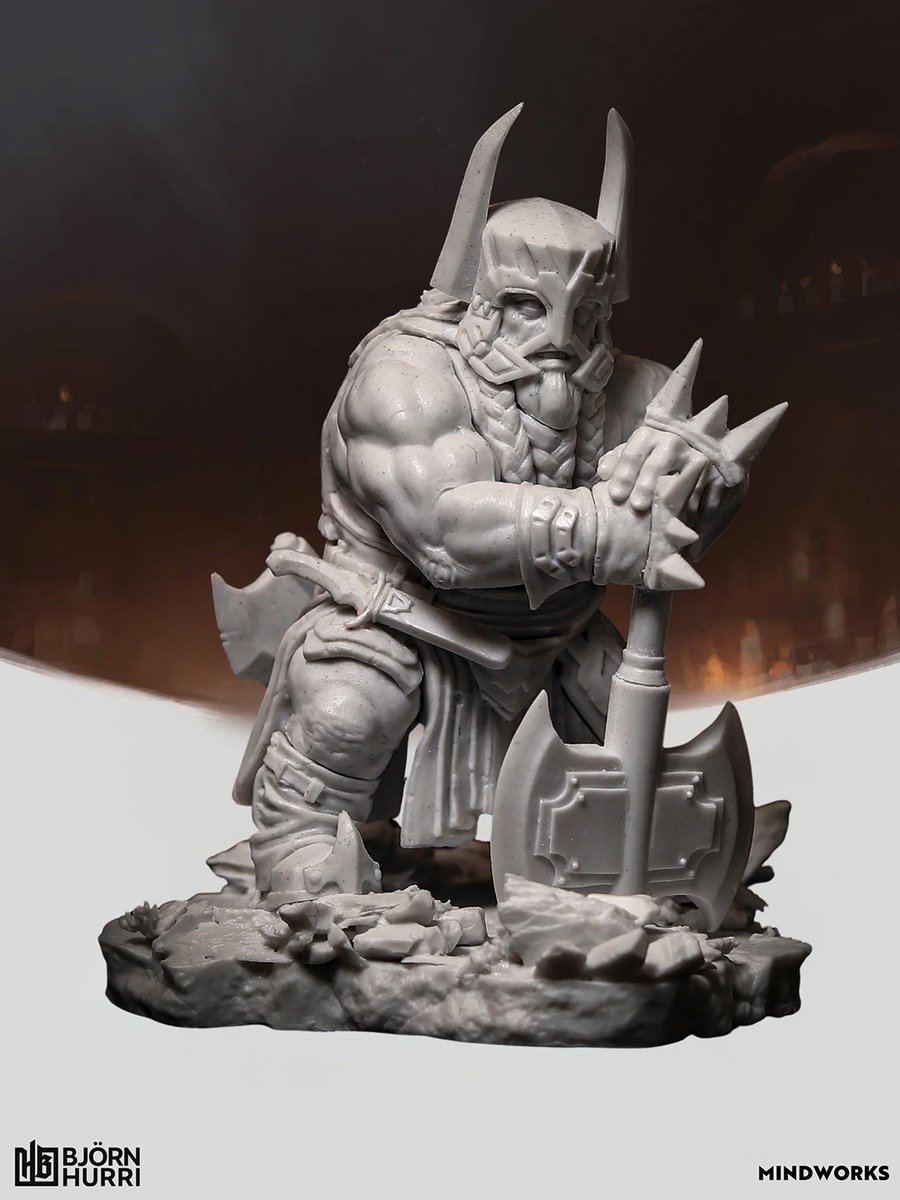 bjornhurri's tweet image. for those who perhaps missed it, I partnered up with Mindworks artstudio to produce my own range of sculpts. They are all based on my latest book CLANS. This is the Gnome Bruiser, #sideshow #resin #prints #collectibles #collection #orc #limitededition #bjornhurri