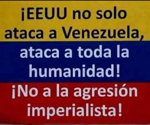 isla_mjm's tweet photo. ¡Ante el intervencionismo, nuestra voz firme!
Rechazamos categóricamente las acciones de Estados Unidos contra la soberanía de Venezuela. Nuestro continente debe ser territorio de diálogo y paz, no de amenazas y agresión. @UJCdeCuba @MeyvisEstevezE @MJMCuba
#CubaConVenezuela https://t.co/C57imtfY9P