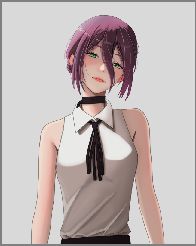 Reze update wip!💜 I think I improved a lot on the hair department👀
#wipart #reze