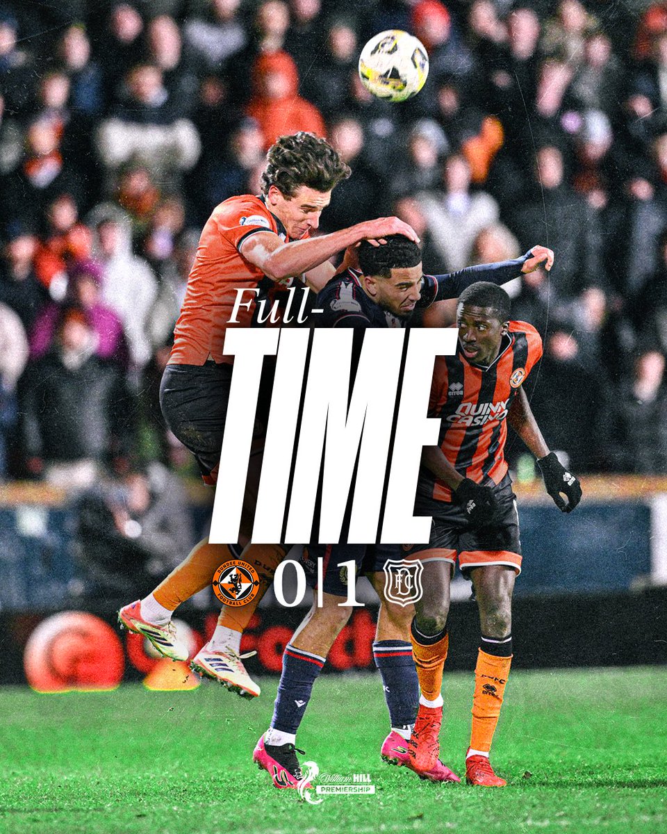 Full-time. 

🍊 0️⃣-1️⃣ 🔵 | #UTDDUN | #DUFC