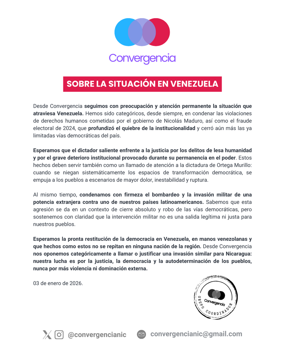 Sobre la situación en Venezuela

#RecuperandoLoNuestro