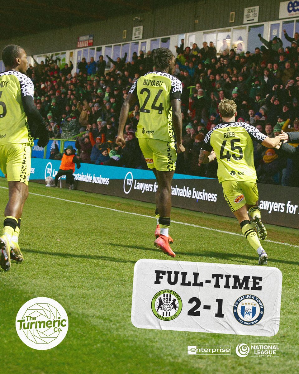 What a second half! 

Great performance lads, terrific win!

#WeAreFGR 💚