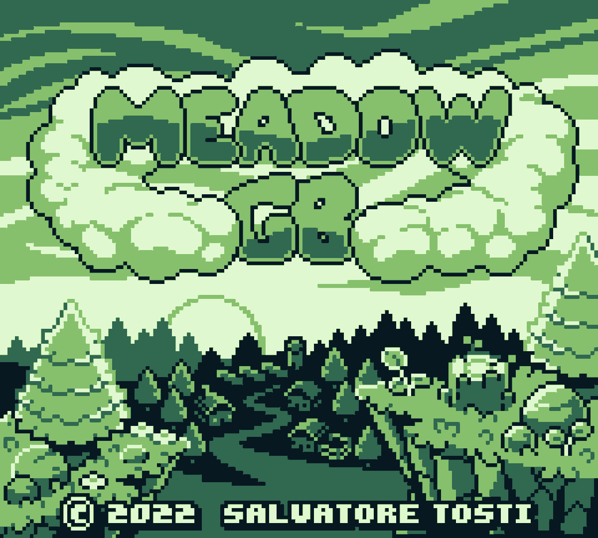 New year new title screen for <a href="/meadowgb/">Meadow GB</a> <a href="/sal_t_gb/">Sal</a> #screenshotsaturday