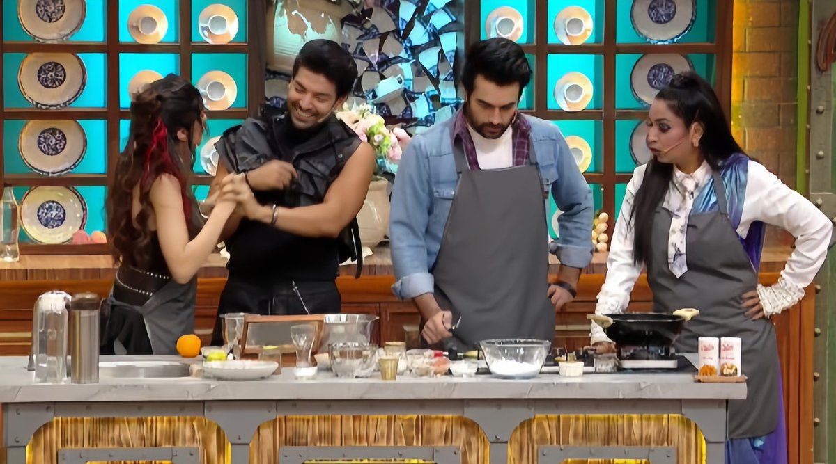 In this kitchen, they don't follow recipes,they follow vibes
Between the Spices, Slights, and Camera Lights, the 'Laughter' is 100% guaranteed. the 'Chef' part? It's still a work in progress🤣🙌

#VivianDsena #VDians 
#LaughterChefs3 #LaughterChefs #AlyGoni #KaranKundra #TejRan