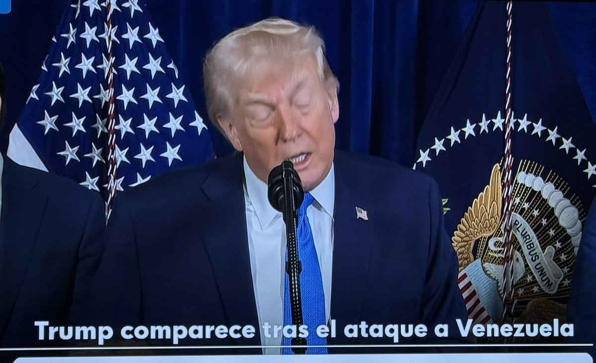 sufuster's tweet image. Trump captura a #Maduro, lo acusa de narcoterrorismo y dice que USA gobernará el país para que haya una transición pacífica. Afirma que el ataque a #Venezuela fue preciso y perfectamente ejecutado