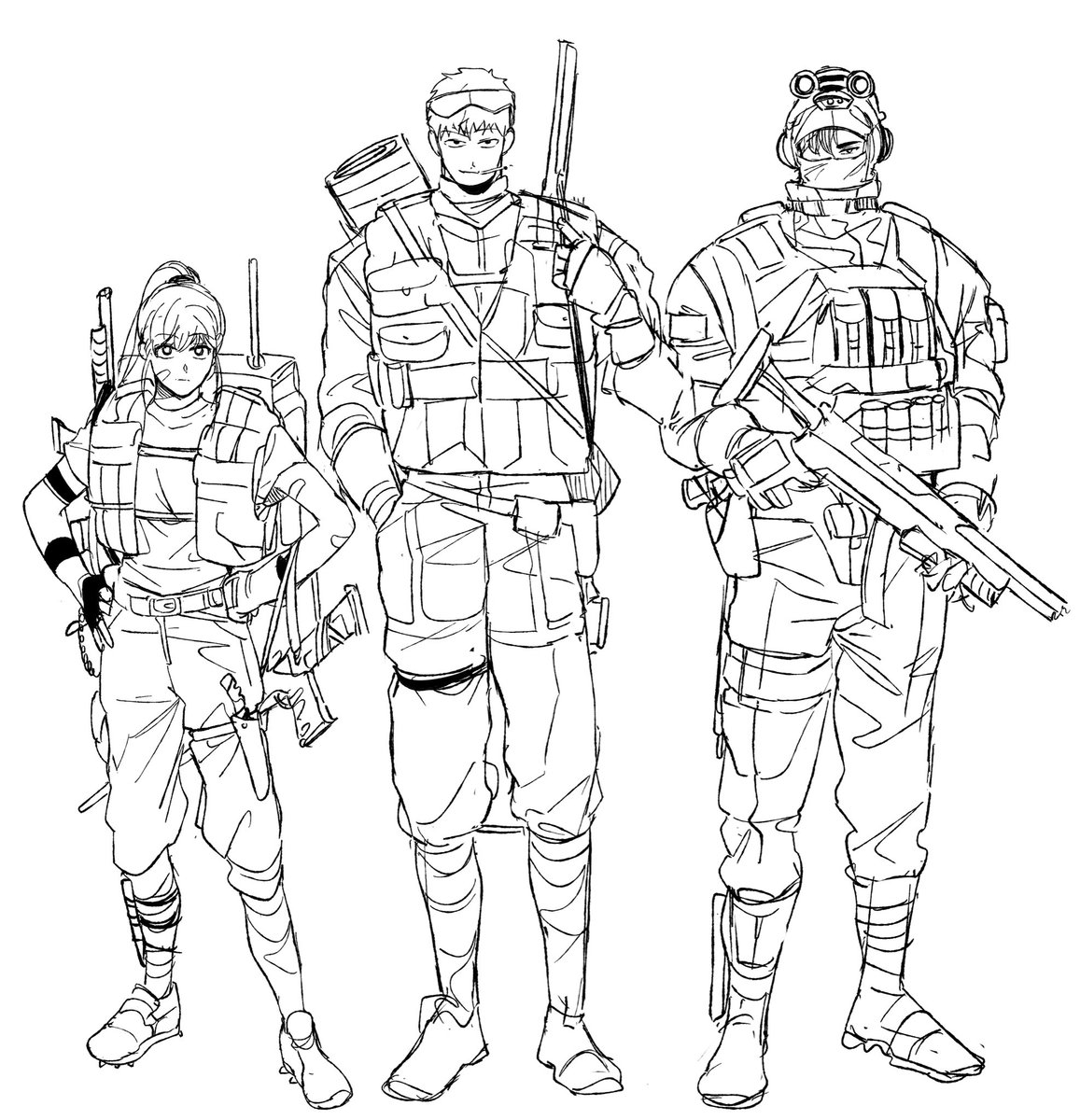 sharks_line2's tweet image. 어바등_ 백애영 서지혁 신해량 군대시절 상상 낙서