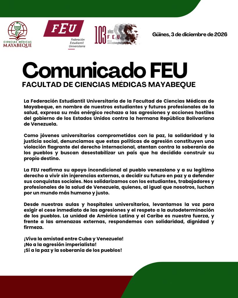 FEU CIENCIAS MEDICAS MAYABEQUE tweet media