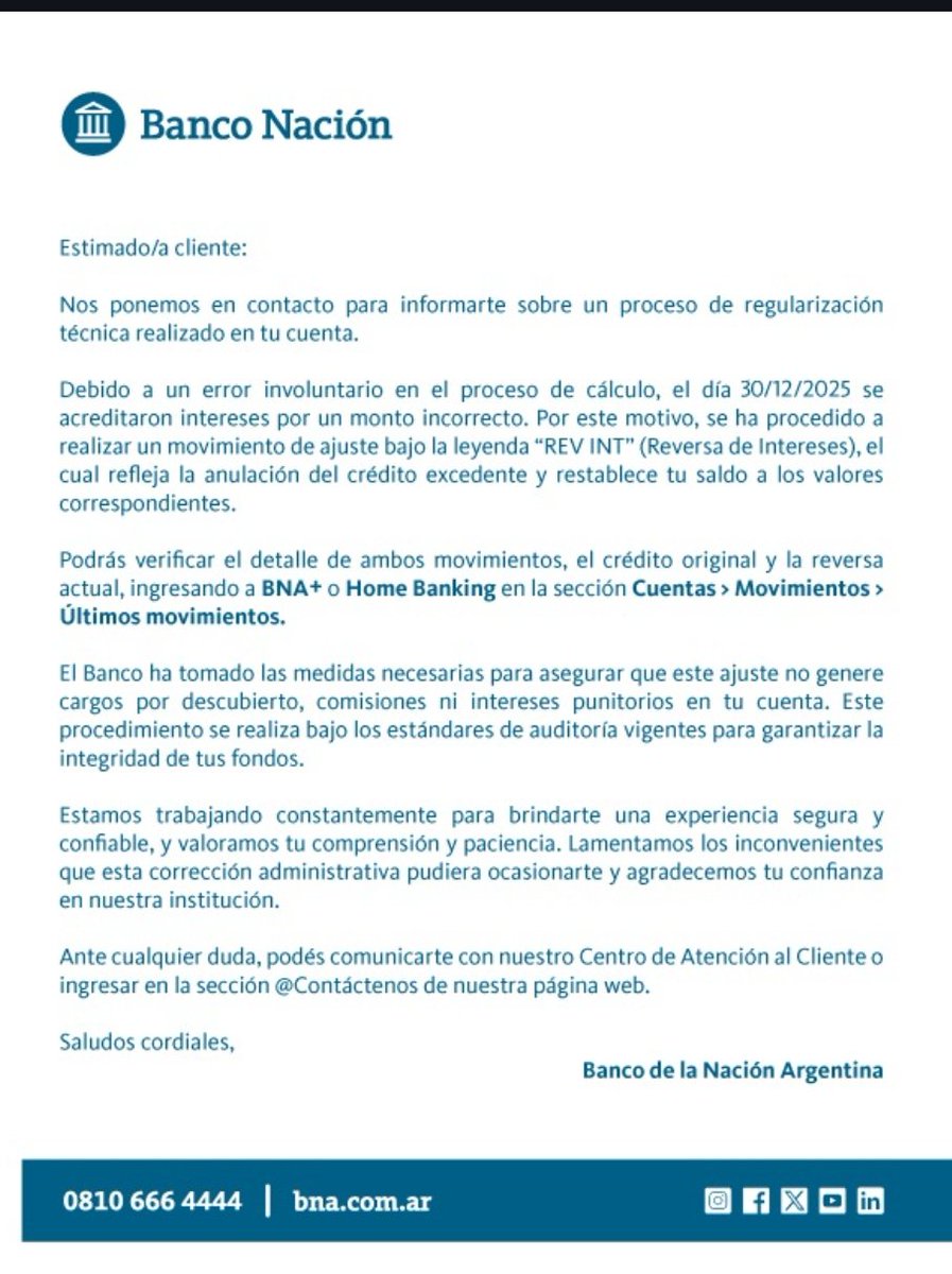 MMickyyy's tweet photo. @BancoNacion  cuando van a devolver los  rendimiento del 30/12 o ya se los apropiaron del dinero de los clientes  con la   buena jugada de confundirnos con los créditos y débitos en nuestras cuentas @CarolinaPiparo https://t.co/qFjdHHgdnv