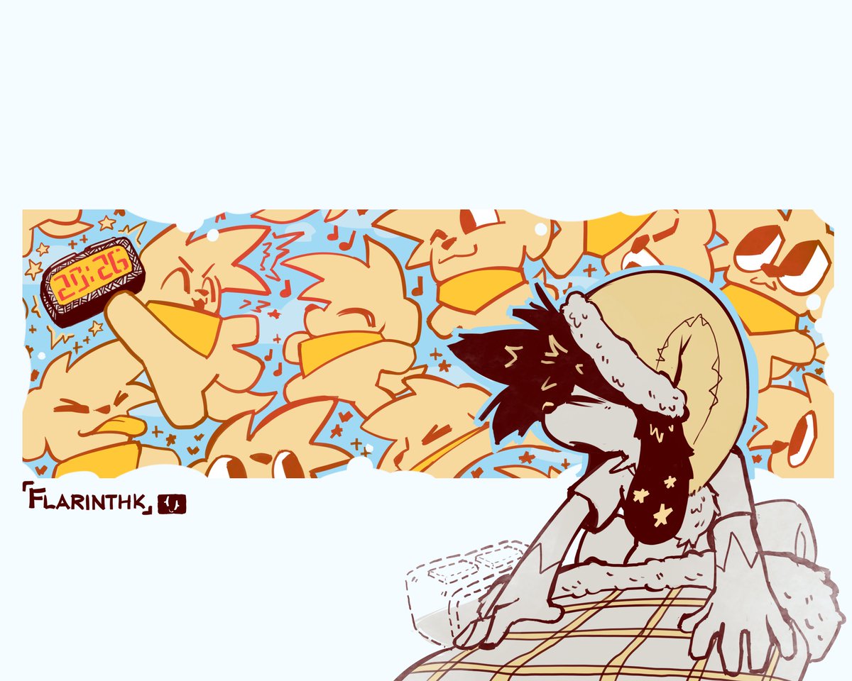 flarinthk's tweet image. The little chudlings can't let me snooze no more..
Happy new year!