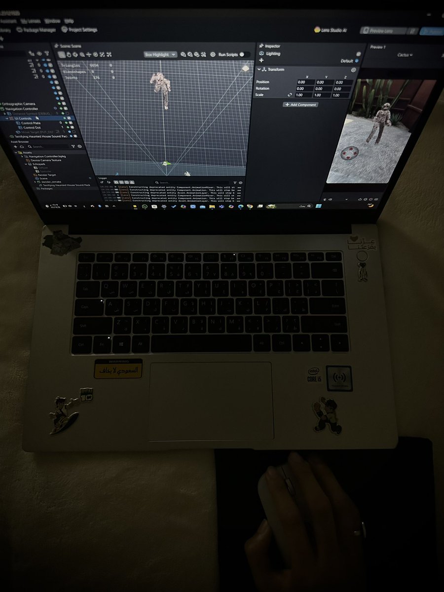 I'm working on my next project, the game "Kevu the rebel," tonight.
👨🏻‍💻⏳

<a href="/LensStudioDev/">Lens Studio</a> 
<a href="/SnapARCommunity/">Snap AR Community</a> 
<a href="/Snap/">Snap Inc.</a> 

ALI HUMADI 
👨🏻‍💻💛✨