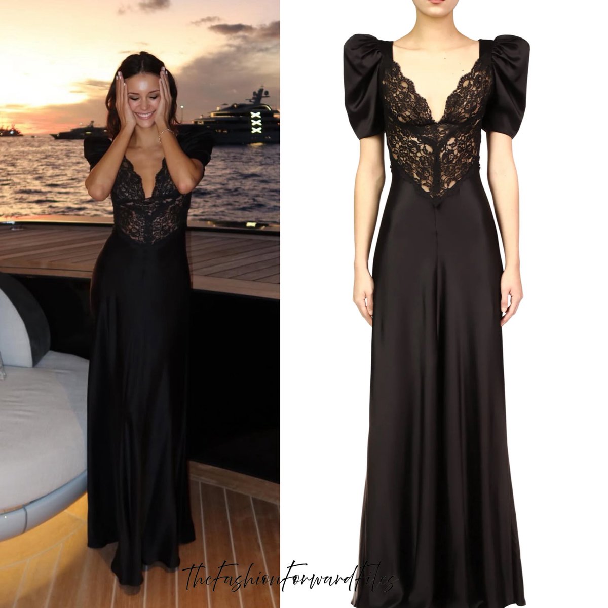 nina dobrev black dress Miller | Black Weathercloth Puff Sleeve Shirt Dress main image 0