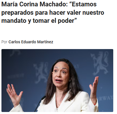 obviamente !  A esta arpia no le importa nada mas que el poder para seguir empobrciendo a los venezolanos.
por suerte trump dijo, minga, la administramos nosotros y despues vemos.