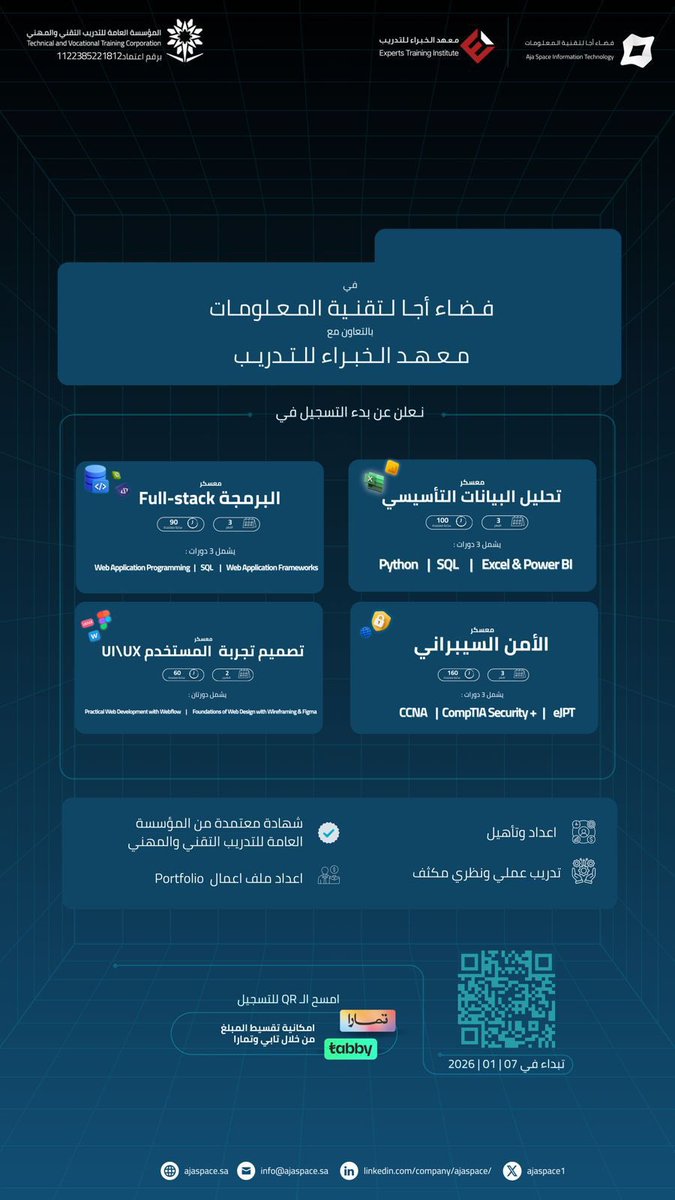 فضاء أجا لتقنية المعلومات tweet media