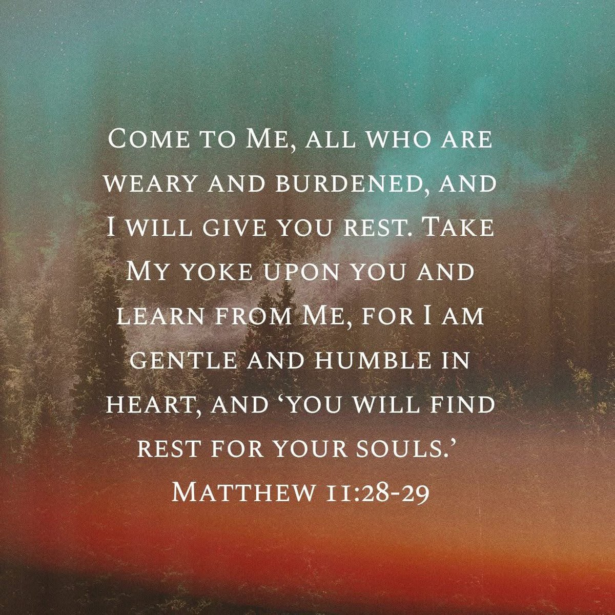 Beautiful words from Jesus. 

Rest in Him, in His word. 🙏🏼