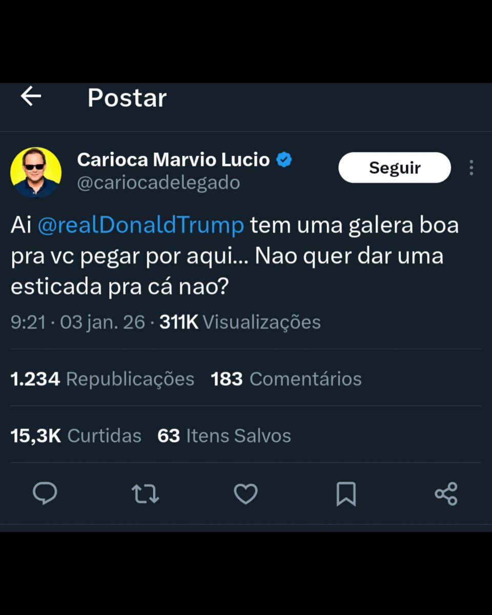 vinicios_betiol's tweet image. O Carioca do Pânico está pedindo pro Donald Trump atacar o Brasil também, além da Venezuela. Isto aqui é o que a direita brasileira pensa. Na época das eleições, vestem o verde e o amarelo pra conseguirem votos, mas na verdade são vira-latas, que odeiam o próprio país.