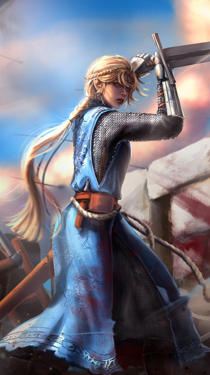 LZSY19's tweet photo. Hold! The Blue Lily of the Bastion 🛡️ 

#create #gameart #comic #illustration #webcomic #fullcolor #fantasy #war #Medieval #Armor #painting #create #battlescene #DYNASTY #插畫 #挿絵 https://t.co/cclDlAR0Tl