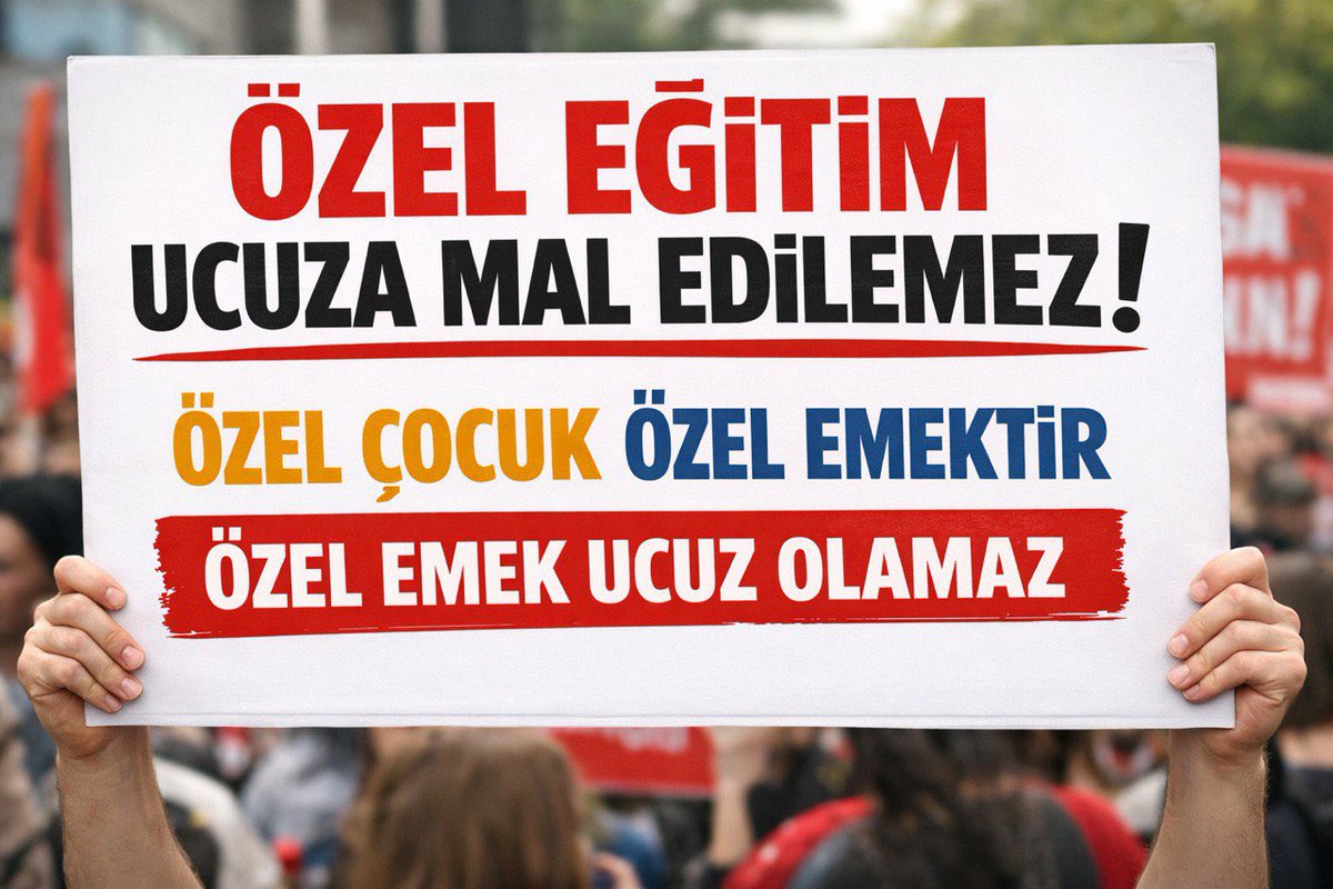Talebimiz net: 8 bireysel dersin toplam ücreti net asgari ücretin %50’sine bağlanmalı. 
Bu bir zam değil, sürdürülebilirlik şartıdır. 

<a href="/yusuf_tekin/">yusuf tekin</a> <a href="/memetsimsek/">Mehmet Simsek</a> #özelegitimrehabilitasyon  olmadan Soyal devlet olmaz!
Verilen hak geri alınmaz…