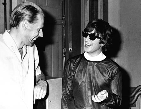 HAPPY CENTURY GEORGE!
John: We did a lot of learning together. George Martin had a very great musical knowledge and background, and he could translate for us and suggest a lot of things. He’d come up with amazing technical things, slowing down the piano and things like that. we’d