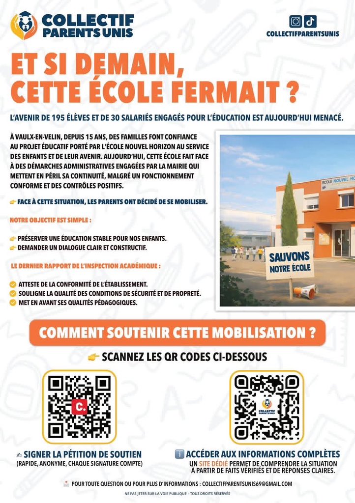 lbda_asso's tweet image. ❗️🚨APPEL À LA OUMMA❗️ 

Une école risque d’être fermée.

Ne restons pas indifférents face à cet appel à l’aide. Protégeons nos écoles. Ensemble, faisons la différence : l’éducation est notre priorité.

Ils ont besoin de nous pour :
➖signer la pétition
➖aider financièrement