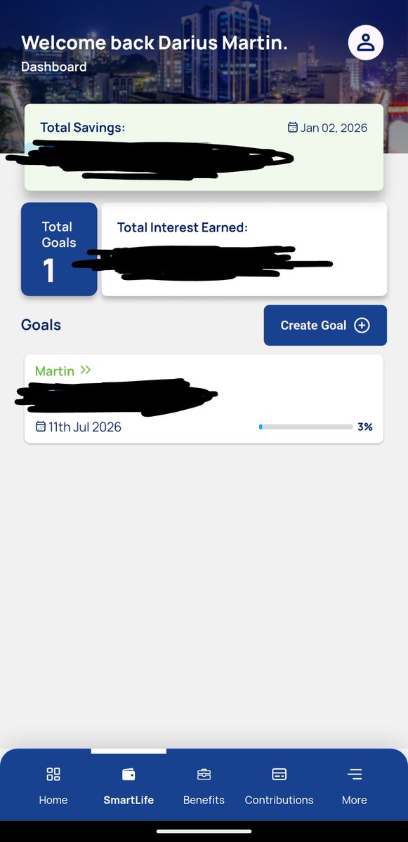 martmoves's tweet image. The new NSSF in app design is Soo good. The previous one was had to navigate to your smart life. 
@nssfug  you ate with this 😜🫶💯. It's now so easy to navigate around the app #nssfuganda #smartlife #saving #savinggoals #nssf