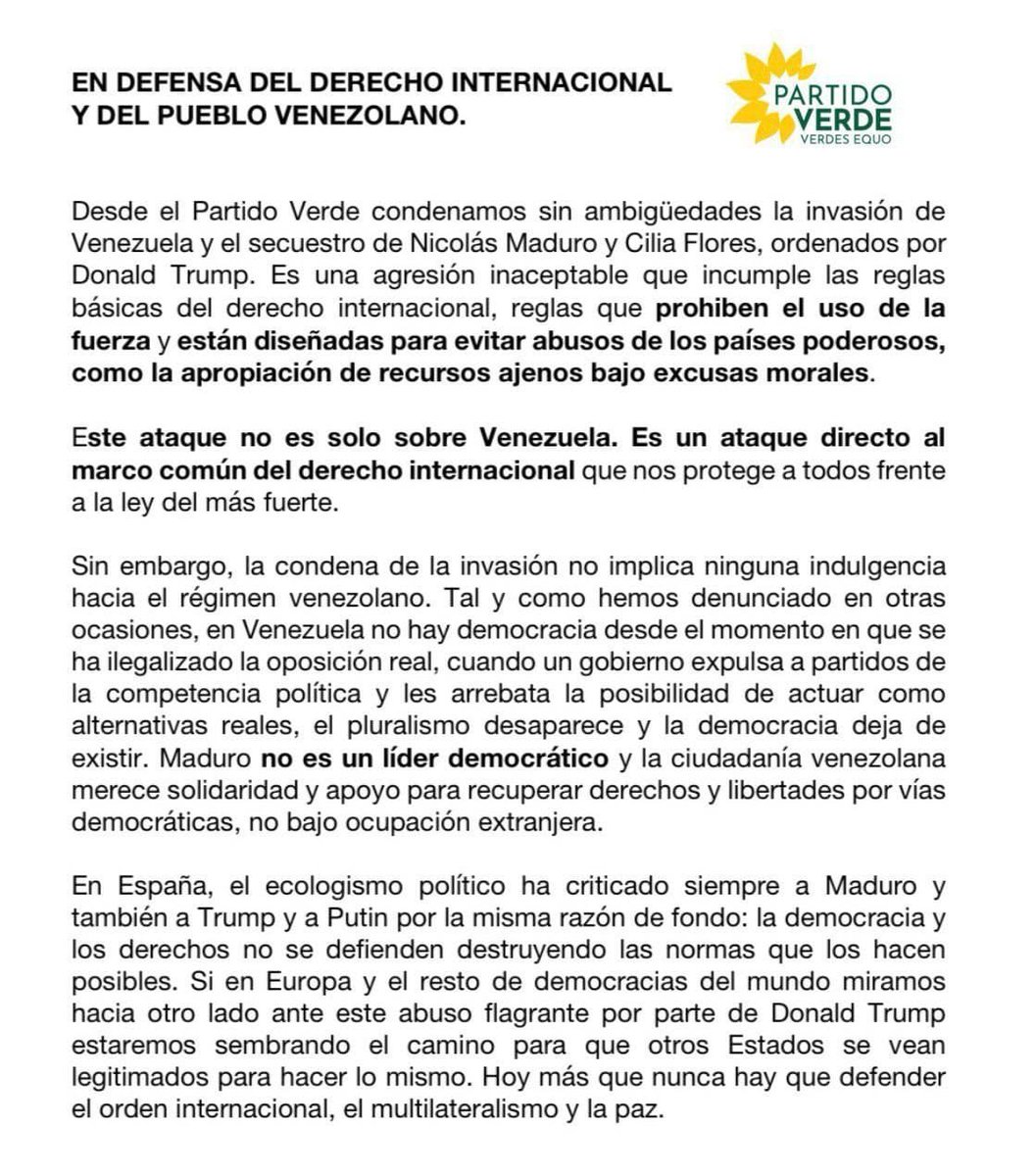 Si crees que no es necesario apoyar al regimen de Maduro para rechazar los ataques imperialistas de Trump, nos vemos mañana a las 12 en las Tendillas.