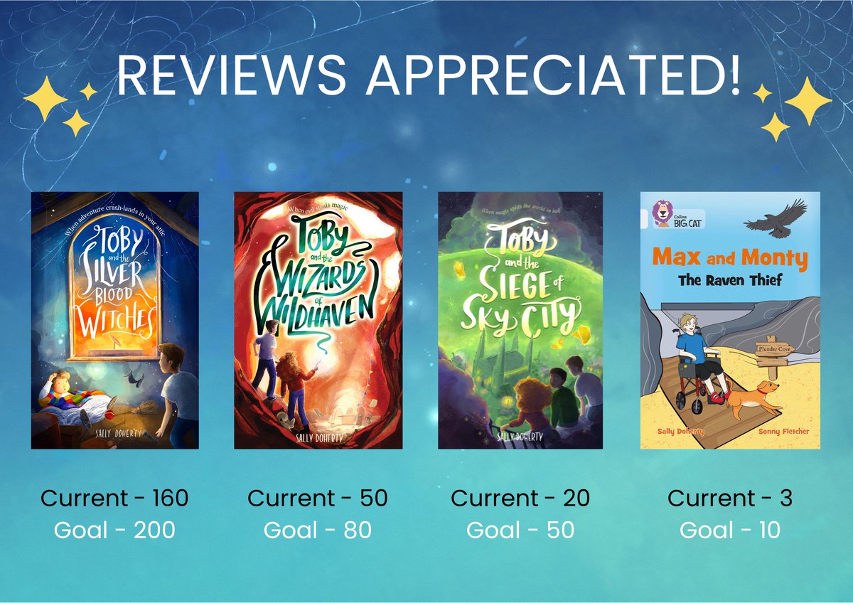 Can I be cheeky and ask - if you’ve read any of my books and enjoyed them, I would be super grateful if you could leave a review/rating on Amazon/Goodreads/Waterstones.

I have some goals I’d love to hit!

Thanks for everyone’s support as always ☺️