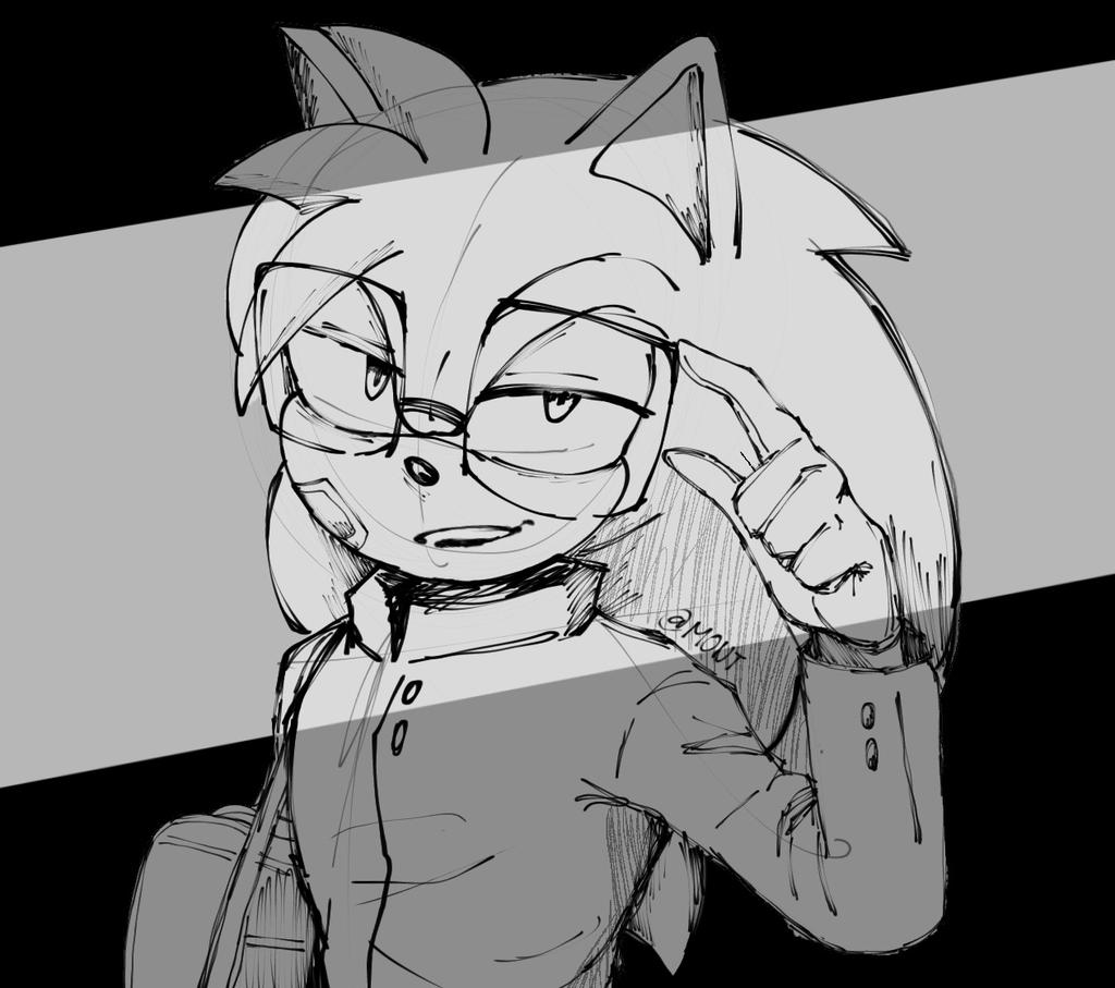 Nicky...
---
#NickyTheHedgehog #AU #fanart #school
