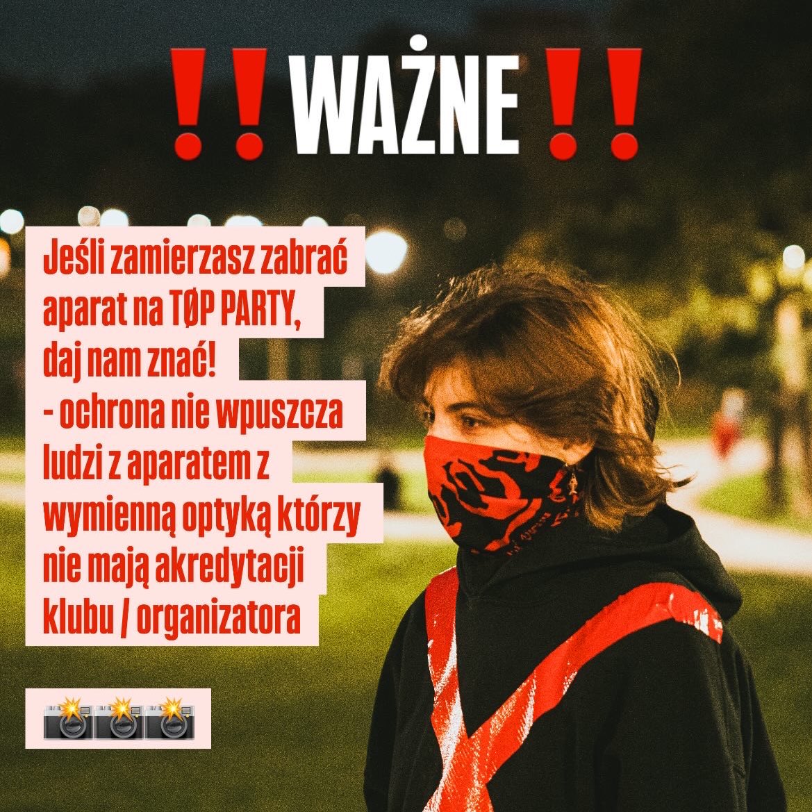 toppartypl's tweet image. ‼️WAŻNE INFO DLA NASZYCH FOTOGRAFÓW‼️
