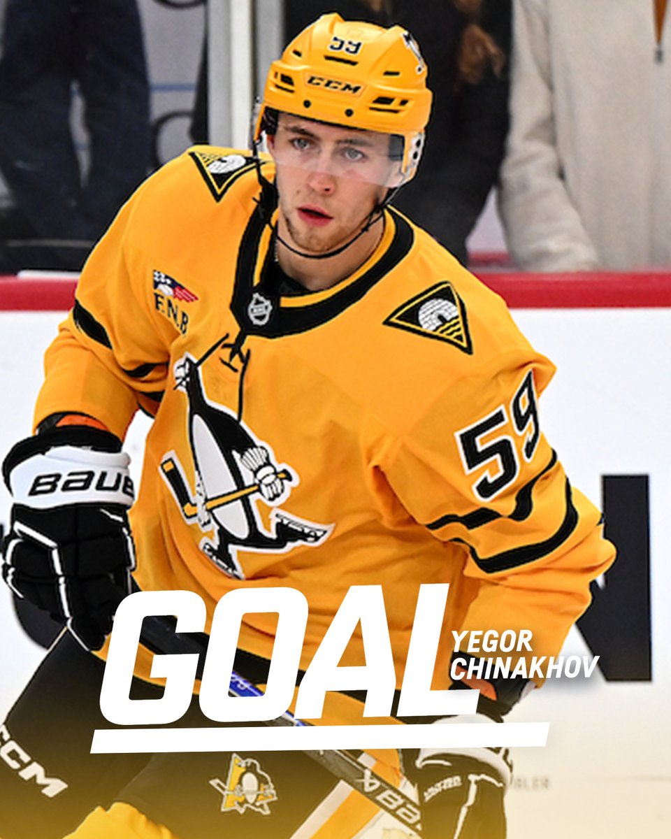WELCOME TO THE PENGUINS, YEGOR CHINAKHOV! 🚨

2-0 Penguins.