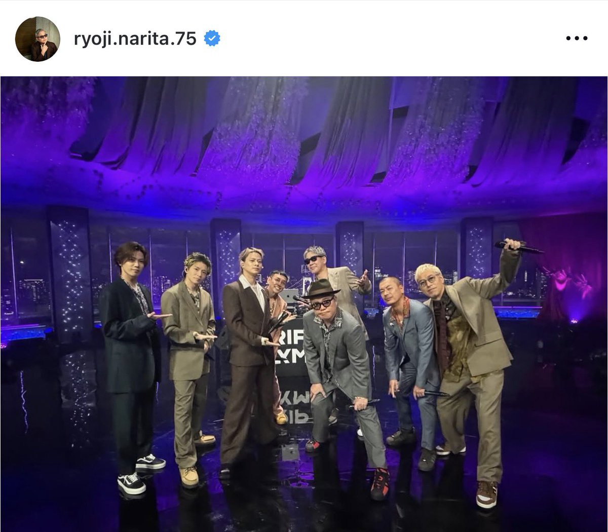 ryo⭐︎ RYO-Zが載せてくれてた🥹 3人同じポーズでかわいい、、リップみたいな