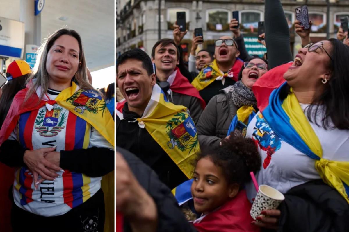Venezuelans across the globe celebrate US capture of Nicolás Maduro trib.al/cH1Xcyz