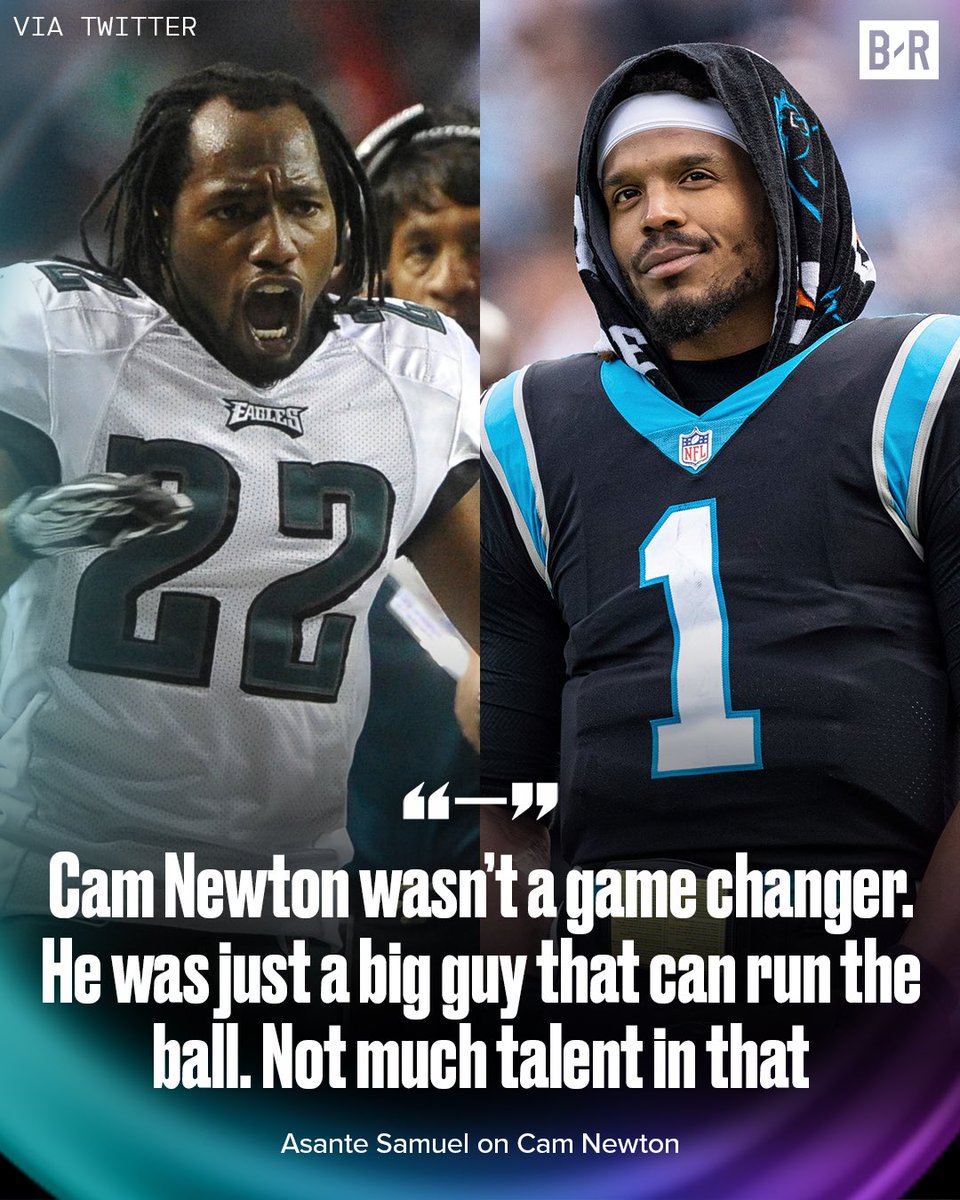 BleacherReport's tweet image. Asante Samuel doesn't think Cam Newton was a game changer 👀

You agree?