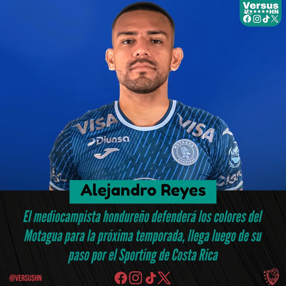 ⚪ #VersusHN|| 🚨 Motagua tendría en sus filas a Alejandro Reyes para la otra temporada ⤵️

José Alejandro Reyes reforzará a Motagua en el mediocampo, confirmado por el periodista costarricense Kevin Jiménez.

#Motagua #AlejandroReyes #Deportes