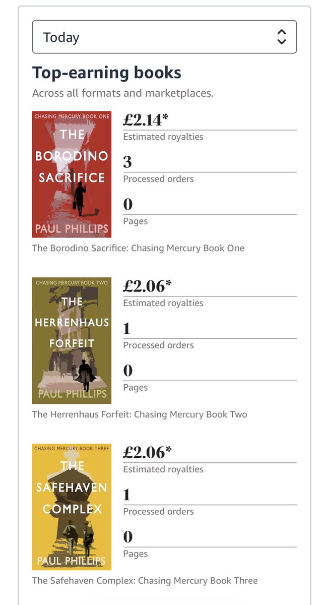 paulphillips44's tweet image. A “good day” might be an #abstraction, but actual orders sure ain’t #balderdash! (Partly it’s people taking advantage of the price drop on Book One, which ENDS TOMORROW, hint, hint…) #vss365