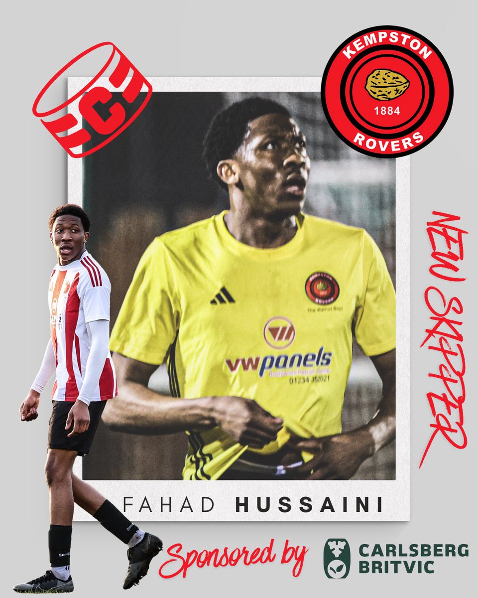 Kempston_Rovers's tweet image. New era and new skipper for us with Fahad wearing the armband from now on , Donks has departed so he’s a very capable replacement as club captain #coywalnuts