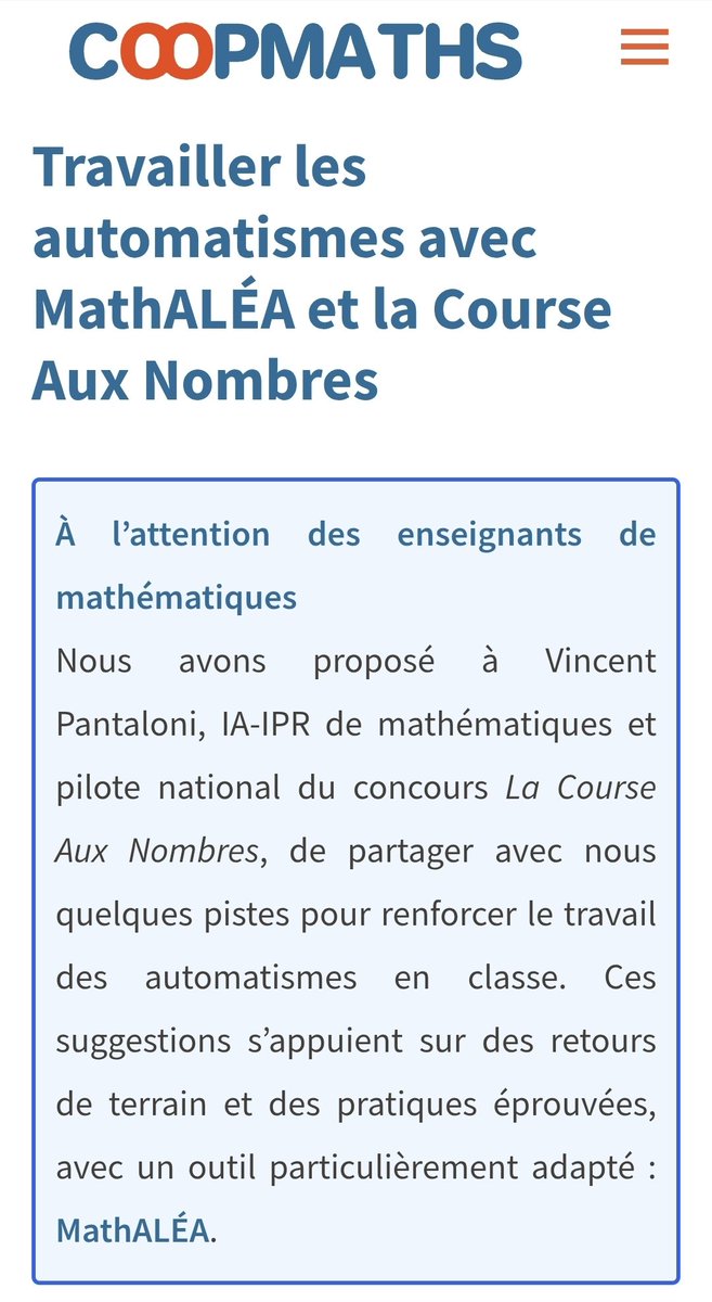 coopmaths.fr/www/course-aux…

#maths #automatismes 
#CAN #CourseAuxNombres 

#Libre #gratuit
#communs_numeriques #laforgeedu