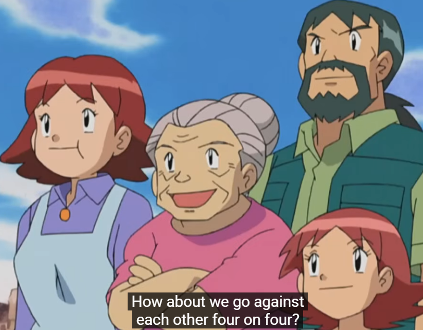 ChikoritaCheez's tweet image. Okay the "You have to be 10 to be a trainer" thing is so weird looking back cuz this little girl in the Winstrates can have a Pokemon but Max, who looks about her age, can't

Are Max's parents just really strict or something?