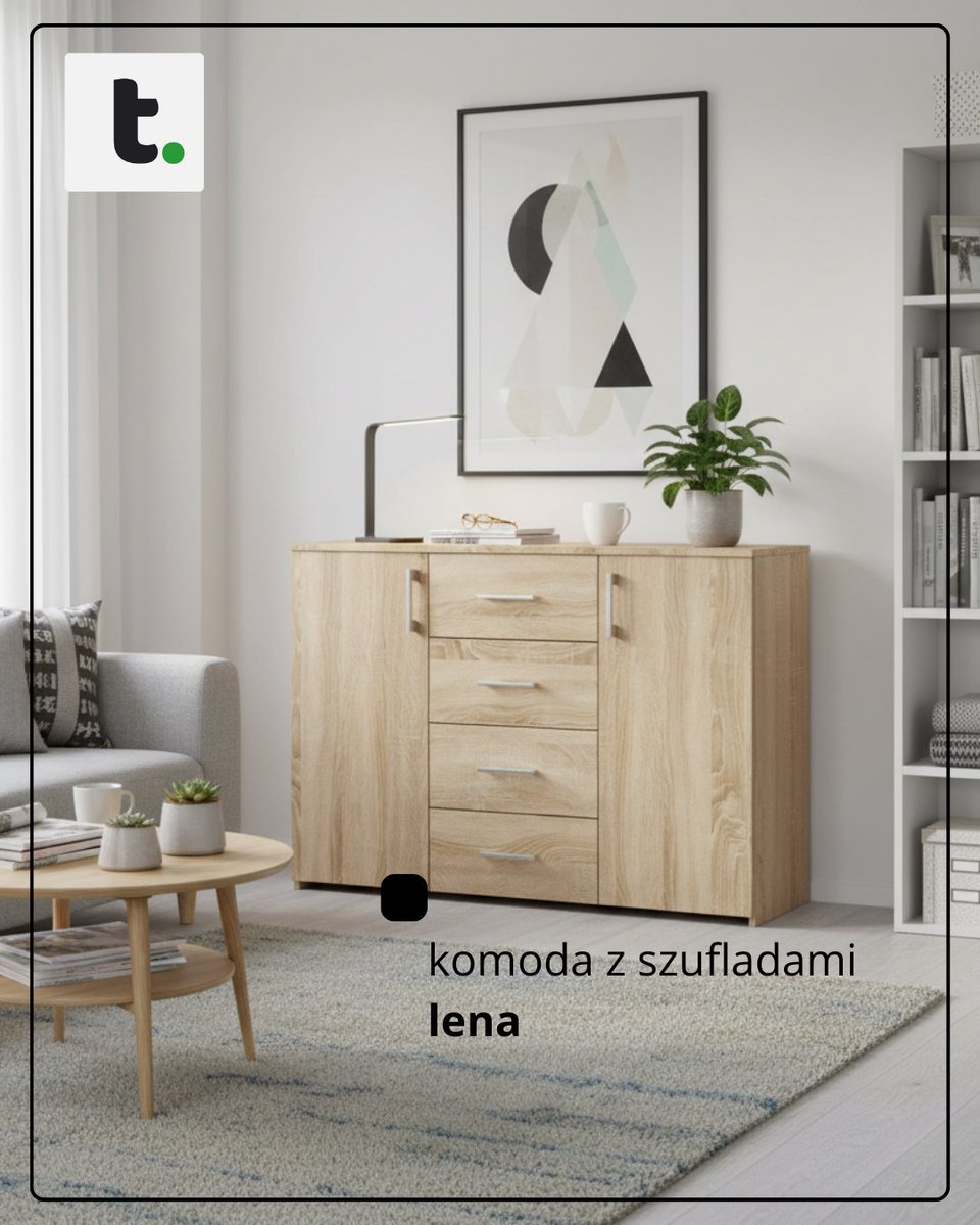 ⬛ Komoda LENA to wygodne rozwiązanie do przechowywania na co dzień. Cztery szuflady i zamykana część pozwalają łatwo uporządkować ubrania i akcesoria.

🟩 LENA: tyletegotu.pl/komoda-do-sypi…

#tyletegotu #meble #komoda #komody #lena #dom #home #salon #mieszkanie #sypialnia #sonoma