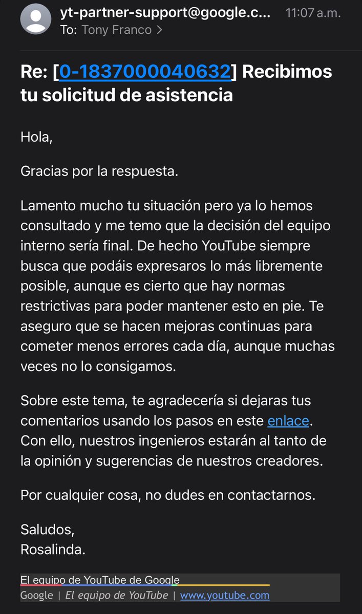 TonyFrancoG's tweet photo. @TeamYouTube hola, subí un video científico que habla sobre qué pasaría si viajaras a la velocidad de la luz y me llegó una infracción a mi canal, estoy seguro que se trata de un error, por favor, alguna persona que entienda español podría revisar el video? https://t.co/irMAIJ1xGX