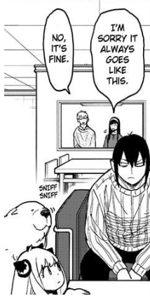 loidcoded's tweet image. anya and yuri eavesdropping 😭