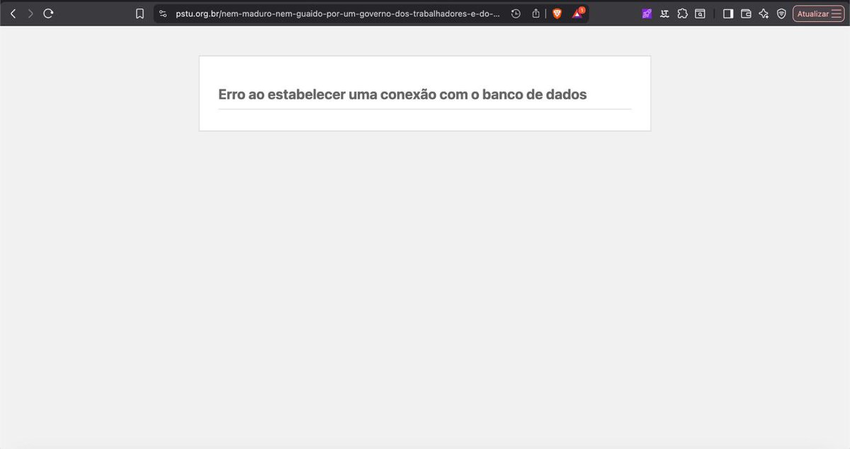 Calloshccp's tweet image. O PSTU é um partido tão patético, que hoje, com o sequestro do Maduro pelos EUA, eles correram e derrubaram todas as matérias do site deles que falavam sobre a venezuela e pediam pela derrubada do governo Maduro. Que Fera!