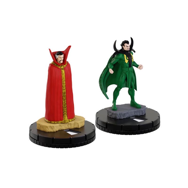 samuhalin's tweet image. El otro día descubrí HeroClix, y la colección que anunció sobre "Strange Tales".
Contando con Dr.Doom Supremo, Loki, Simbiote y Brother Voodoo.
Alguien ha jugado a este juego? Lo recomendarías?