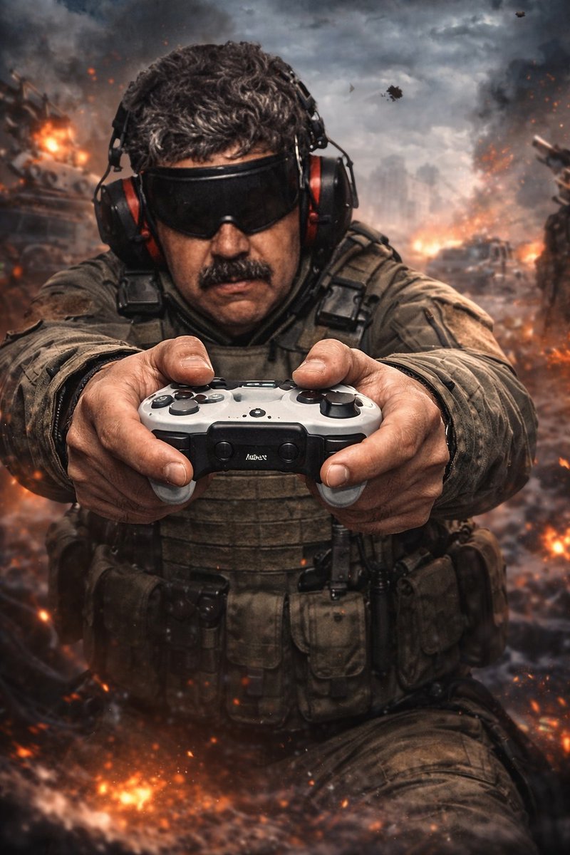 xVMPxNICO's tweet photo. Justo lo atraparon tirándose unas partidas de Battlefield 😁

#Venezuela #madurocaptured #Battlefield6 https://t.co/B878Wl6enU