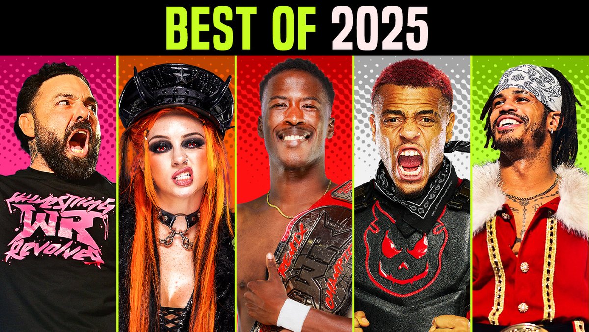 PWRevolver's tweet image. *BEST OF 2025*

Over an hour of the best highlights of the year. Footage shot exclusively by @tussleXmania 

FREE ON YOUTUBE: youtu.be/oJoFbUvstZc